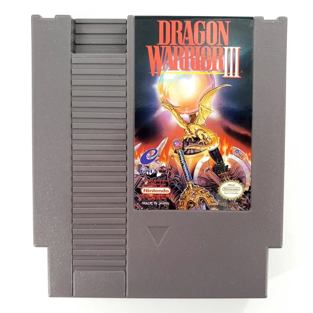 Dragon Warrior III Nintendo NES Authentic w/ Box Pristine Label No Manual Tested